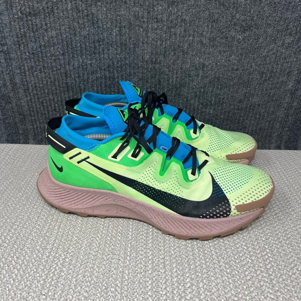Nike Pegasus Trail 2 Barely Volt Athletic Running Shoes Mens 12.5 CK4305-700